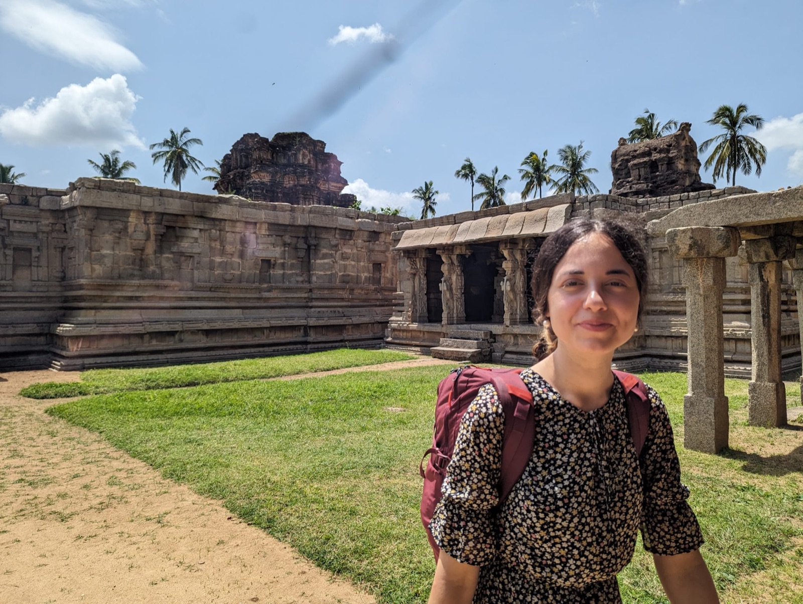 Among the boulders at Hampi. · India